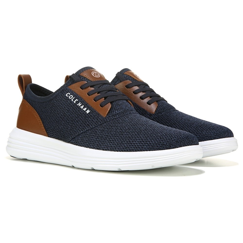 Cole Haan Men's Grandsport Journey Knit Sneaker Blue C32582 Size 8 EUC